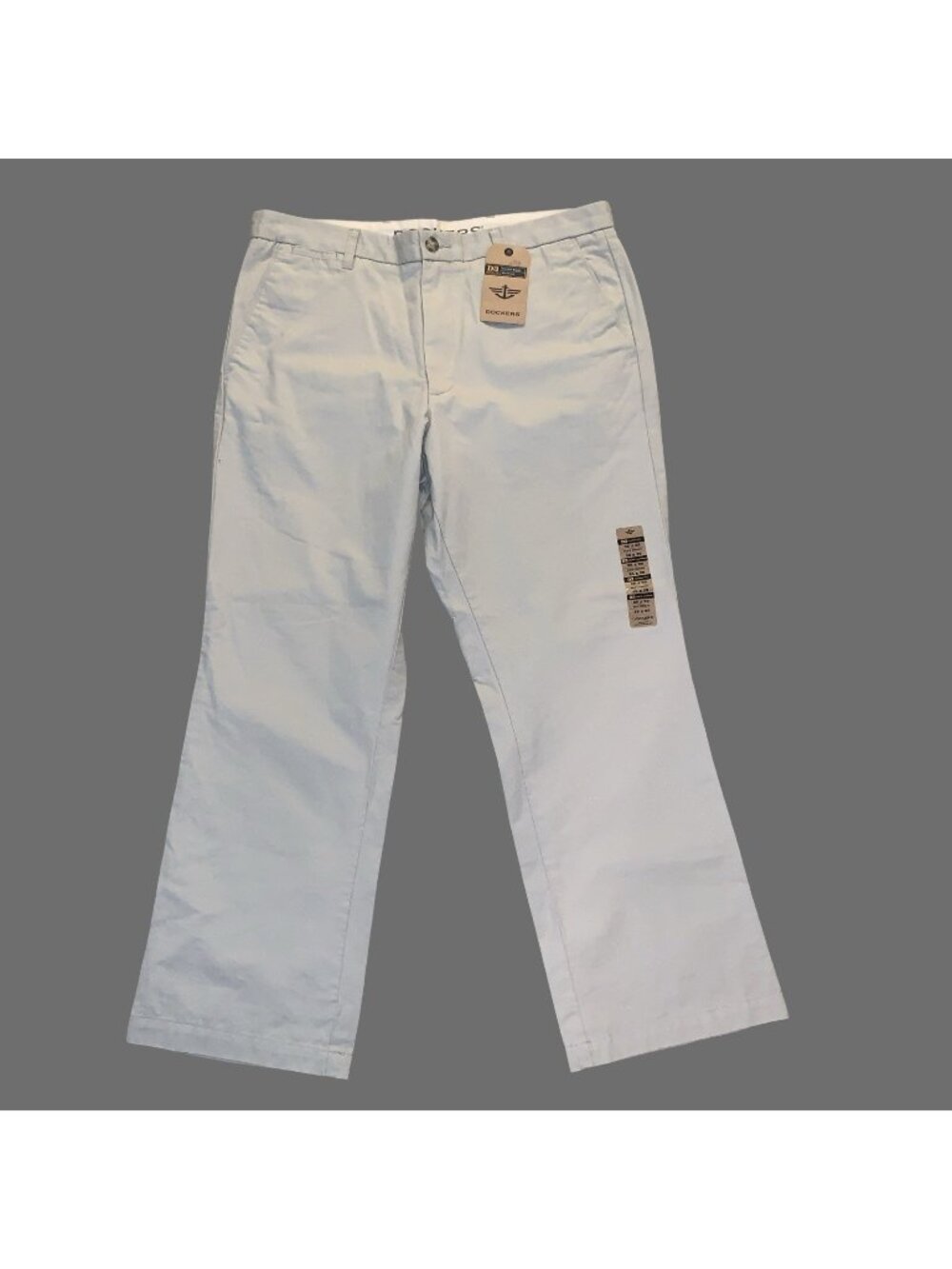 New Dockers mens D3 classic fit soft khaki flat front chino pants Khaki 36x30